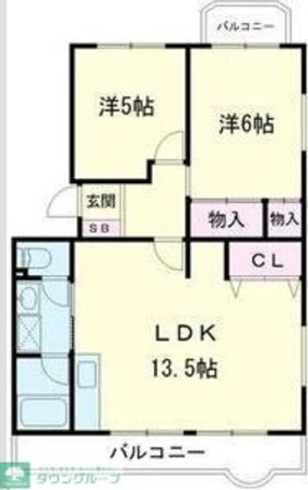 シャトーブラン村田Iの物件間取画像